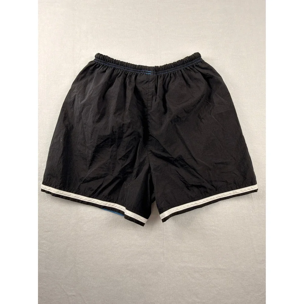 Nike Dri-FIT Running Shorts Womens Medium Navy Blue White Trim Athletic Gym